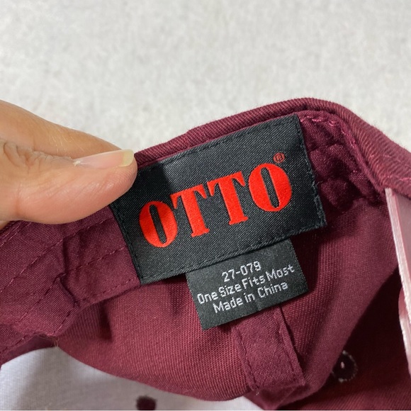 Otto SCHWEIGER Vineyard Cap Maroon Unisex Snap Closure One Size Cap Ball… - Picture 5 of 8